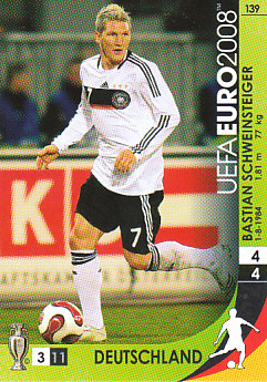 Bastian Schweinsteiger Germany Panini Euro 2008 Card Game #139